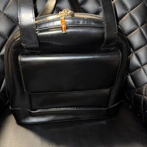 Gucci Black Leather Backpack